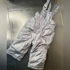 Pink Platinum Kids Charcoal Snow Overalls 12 months